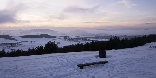 Fantástico Pôr Sol Nas Montanhas — Fotografia de Stock