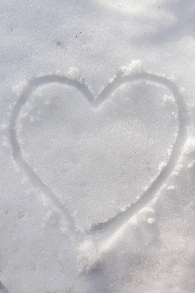 Heart Snow Stock Image