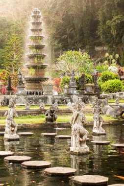 Doğu Bali, Karangasem, Endonezya 'daki Tirta Gangga Su Sarayı