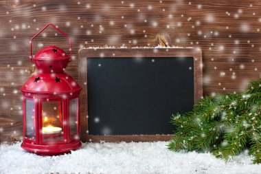 Fener, tatil arka plan ile Noel kompozisyon