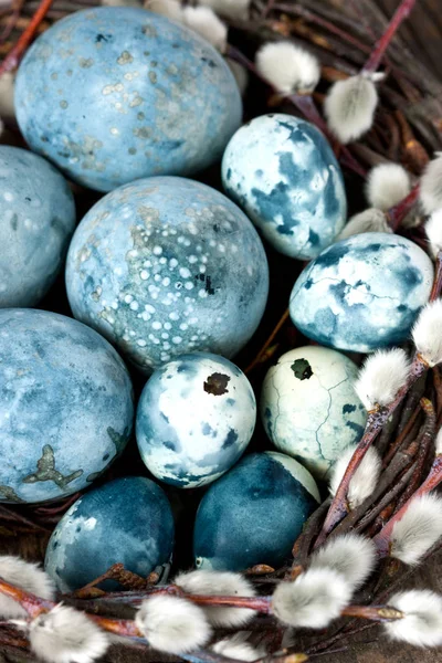 Composition Colorful Easter Eggs — Stock Photo, Image