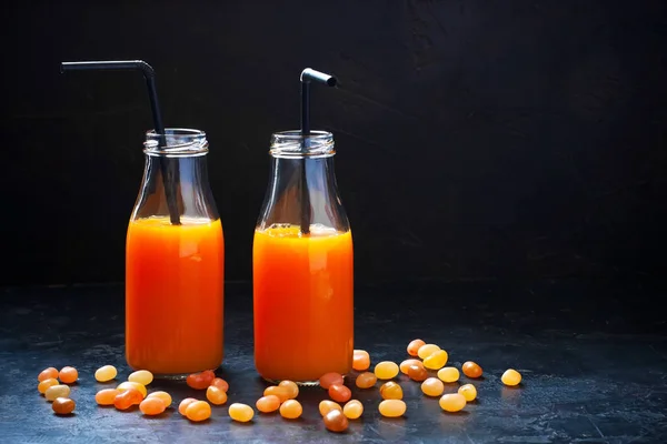 Cóctel naranja calabaza en tarro de cristal. Otoño Bebidas de temporada —  Fotos de Stock