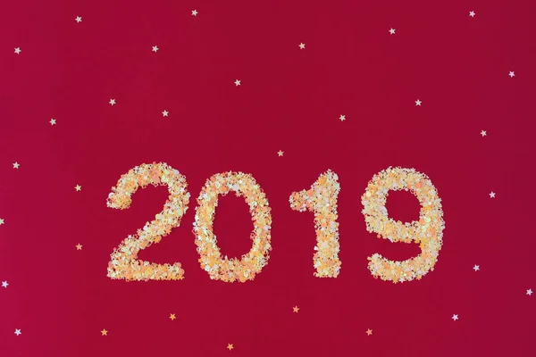 Fondo Navidad Para Texto Copiar Espacio Año Nuevo 2019 Sobre — Foto de Stock