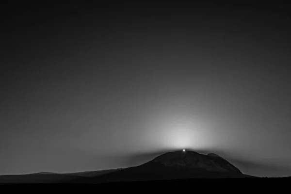 Lever Soleil Sur Montagne Kilimandjaro Afrique — Photo