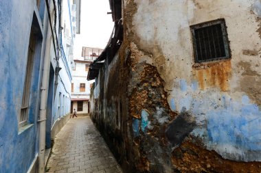Stone Town, Zanzibar sokaklarında bina