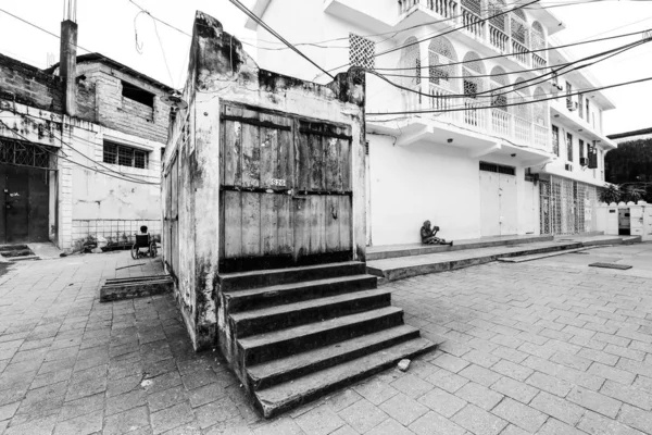Bâtiment Dans Les Rues Stone Town Zanzibar — Photo
