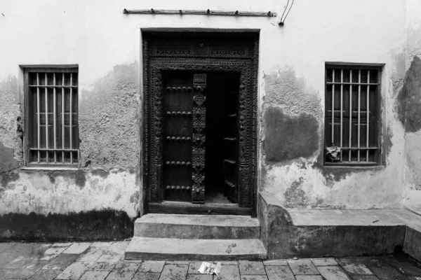 Bâtiment Dans Les Rues Stone Town Zanzibar — Photo