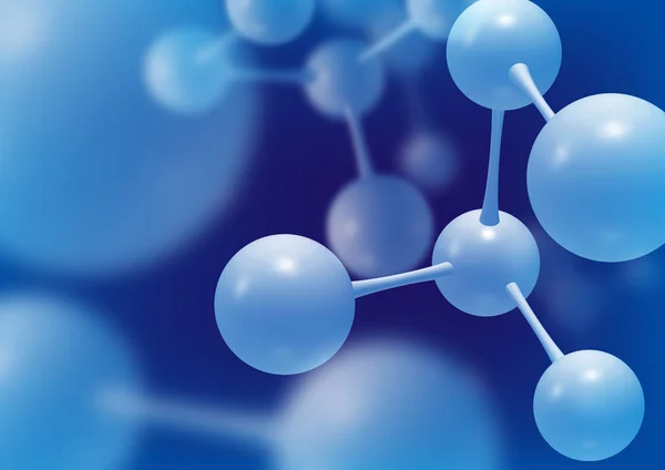 Uzak atomlar yapılardaki 3d çizimi molekül modeli bilim ya da tıbbi geçmişi molekülleri ile yakın olan resimler