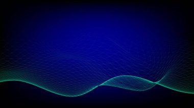 Arkaplan resmi dalgalarla bağlantılı bir kafes..