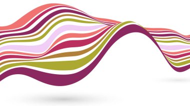 Renkli dalga desenli arkaplan resmi