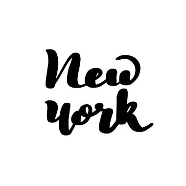 Yazı yazıt New York. Vektör
