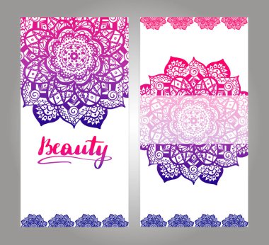 Hint tarzı dikey afiş kümesi