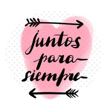Juntos para siempre, vector hand