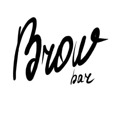 Kaş elle çizilmiş yazı bar.