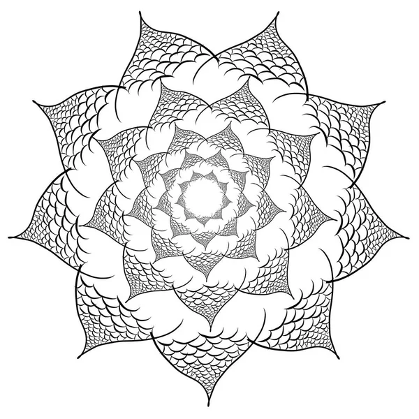 Flor vetorial Mandala. Elementos de projeto . — Vetor de Stock