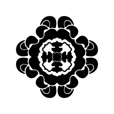 Yuvarlak dekoratif süsleme öğesi. Mandala