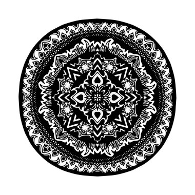 Yuvarlak dekoratif süsleme öğesi. Mandala