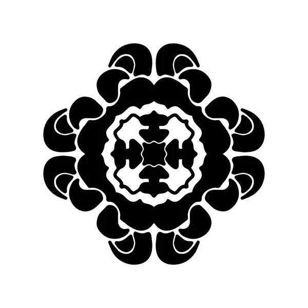 Runde dekorative Zierelemente. Mandala — Stockvektor