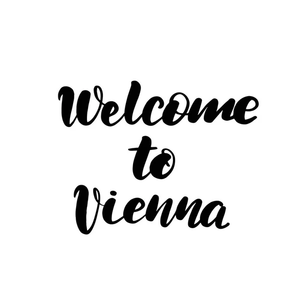 Willkommen bei der Wiener Handschrift — Stockvektor
