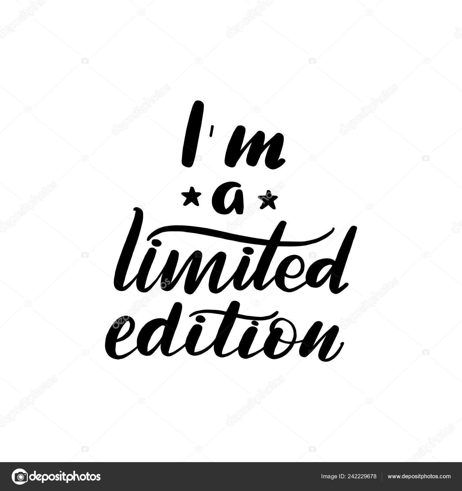 I M A Limited Edition Lettering Stock Vector C Selentaori I M A Limited Edition Lettering Stock Vector C Selentaori