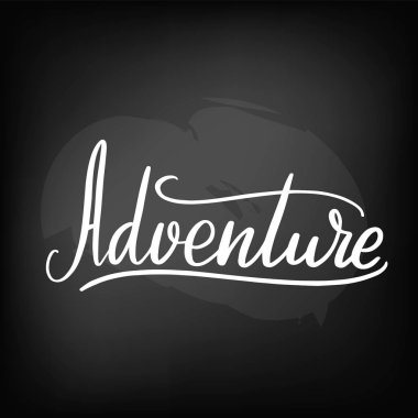 Kara tahta blackboard yazı macera. El yazısı