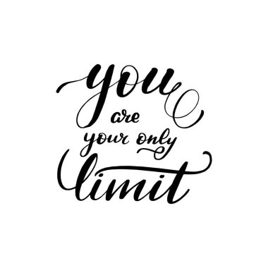 İlham verici el yazısı fırça yazı yazıt