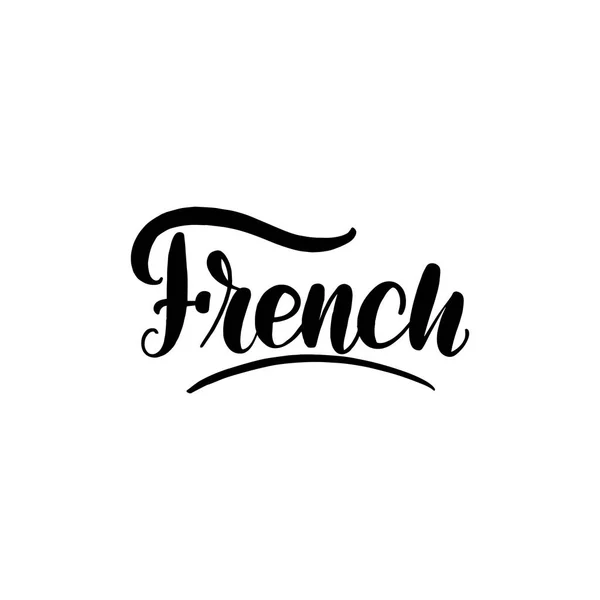 Γαλλικά γράμματα κάρτα. Τυπογραφικής σχεδίασης — Διανυσματικό Αρχείο
