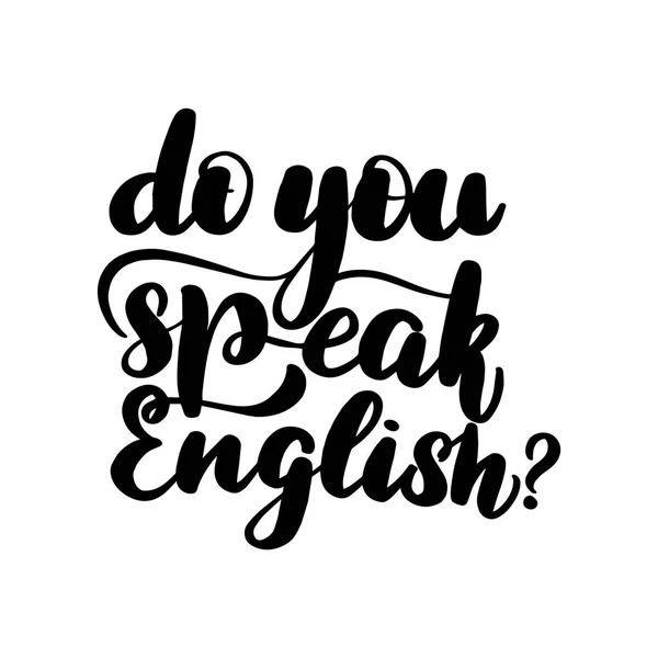 ¿Hablas inglés?? — Vector de stock