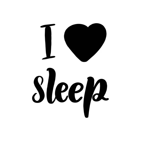 Ich liebe Schlaf — Stockvektor