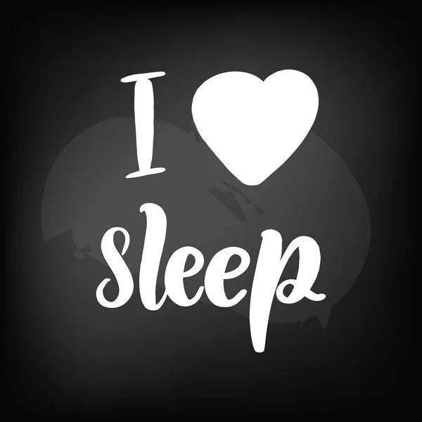 Me encanta dormir. — Archivo Imágenes Vectoriales