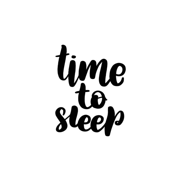 Time to sleep lettering — Stock Vector