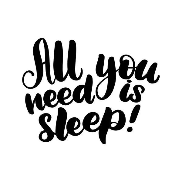 All you need is sleep — Stock Vector