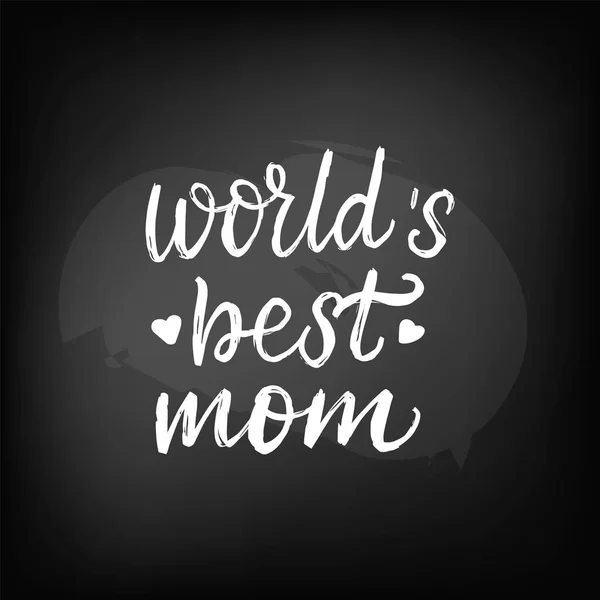 Letras mundo 's mejor mamá — Vector de stock