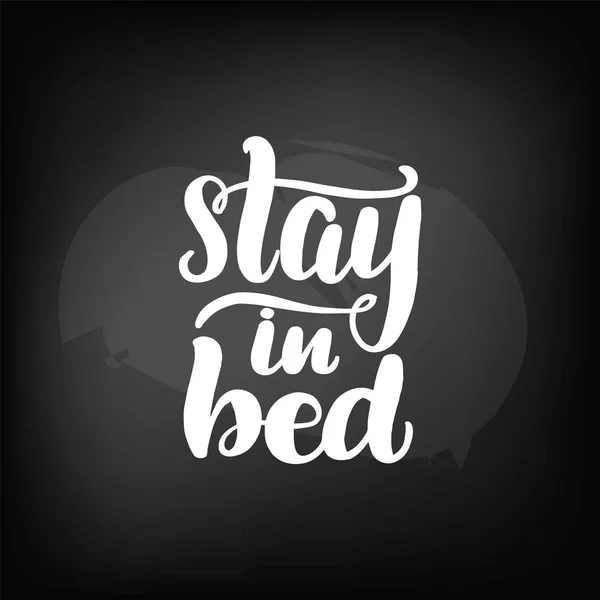นอนบนเตียง — ภาพเวกเตอร์สต็อก