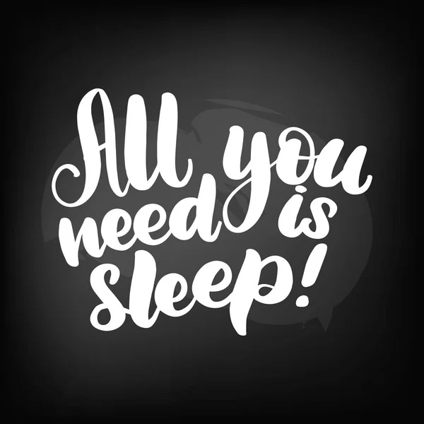 Tek ihtiyacınız olan uyku — Stok Vektör