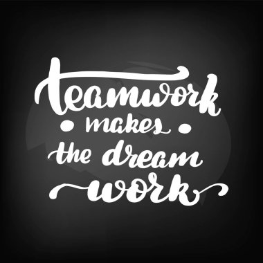 teamwork makes a dream work clipart