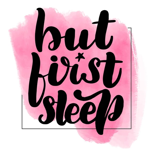 But first sleep — Stock Vector