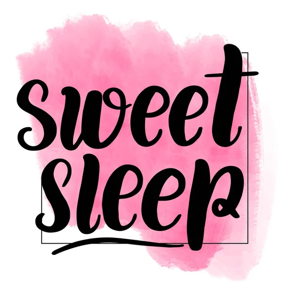 Lettrage doux sommeil — Image vectorielle