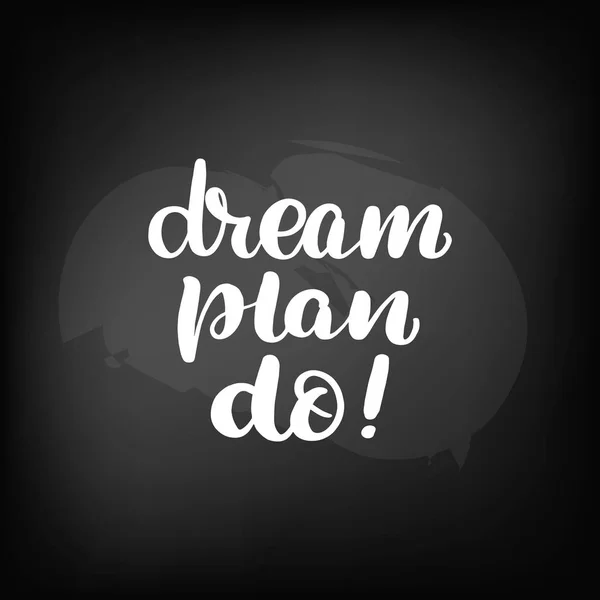Yazı rüya planı yapmak — Stok Vektör