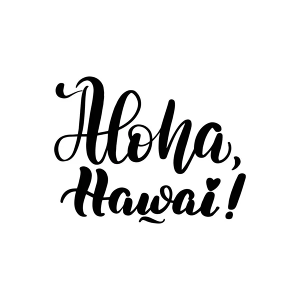 Letras aloha Hawai — Vector de stock
