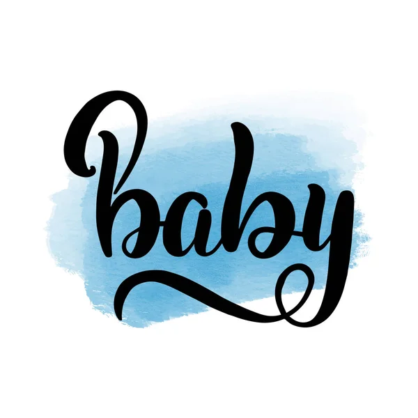 Brush lettering baby — Stock Vector