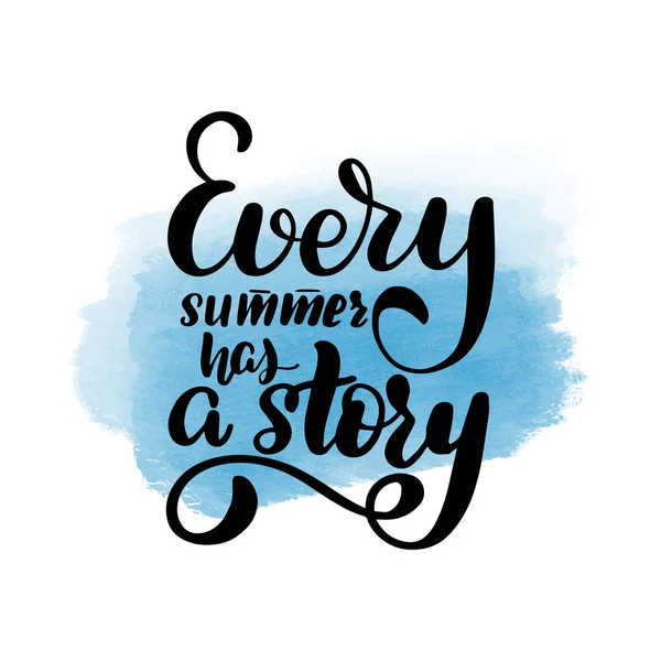 Elke zomer heeft een verhaal — Stockvector