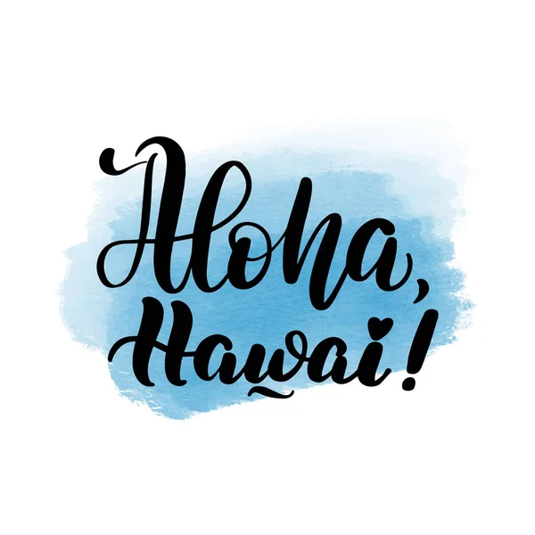 Lettering aloha Hawai — Stock Vector