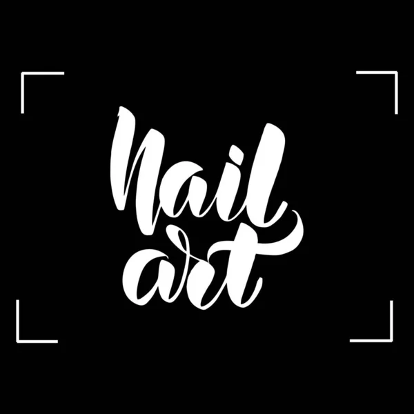 Lettrage nail art — Image vectorielle