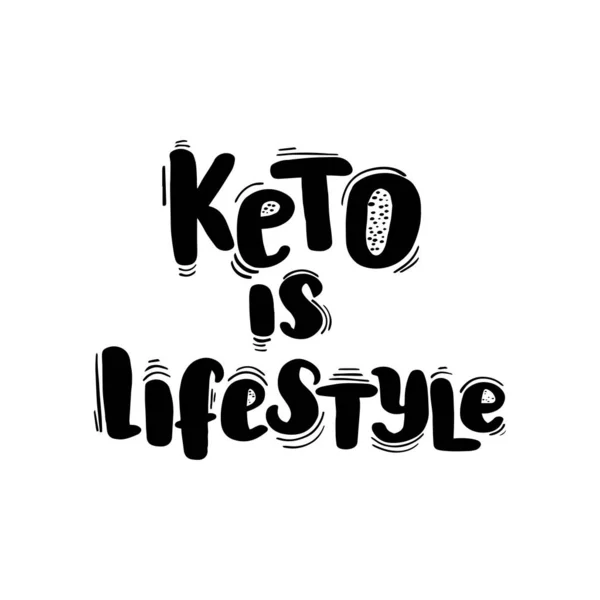 Lettrage keto est style de vie — Image vectorielle