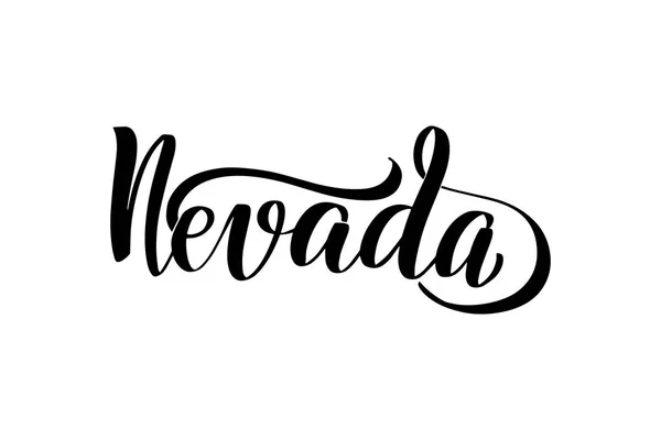 Letra manuscrita Nevada — Archivo Imágenes Vectoriales