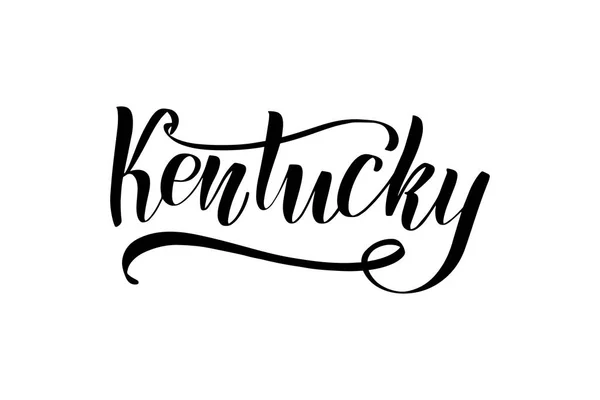 Lettrage brosse Kentucky — Image vectorielle
