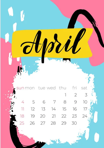 21年5月日历俄文纸张设计说明 图库矢量图像 C Selentaori