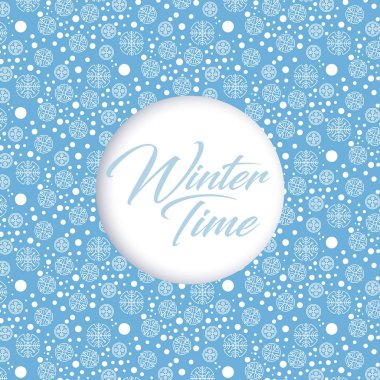 Kış zaman arka plan. Snowflakes desen