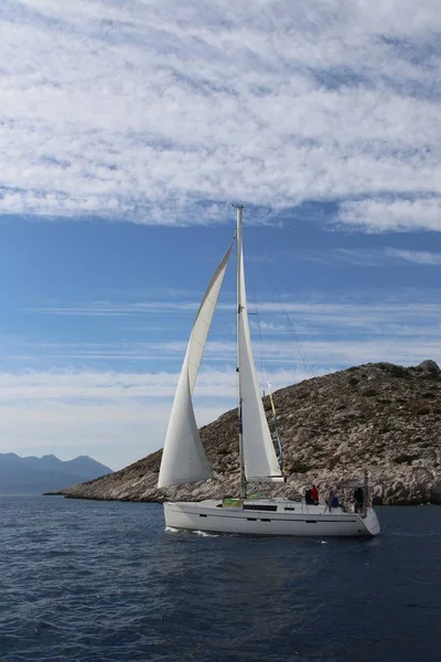 Yachting Mer Médiane — Photo